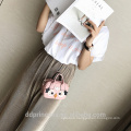 new arrival girl shoulder bag soft PU pink bag animal cartoon cheap child bag